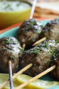 Featured image for Lamb Kebabs With Garlic Yogurt And Cucumber Salad