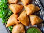 Featured image for How To Make Crispy Lamb Samosas With Mint Chutney