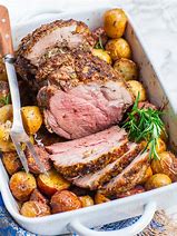 Featured image for Roasted Leg Of Lamb With Garlic And Rosemary Potatoes