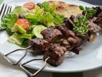 Featured image for Greek Lamb Souvlaki With Pita Bread And Salad Recipe