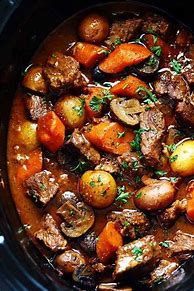 Featured image for Slow-Cooked Beef Bourguignon With Bacon And Mushrooms