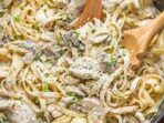 Featured image for Creamy Chicken Alfredo With Spinach And Mushrooms