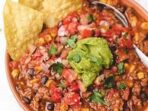 Featured image for Beef And Black Bean Chili With A Smoky Chipotle Flavor