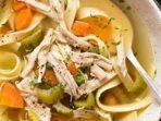 Featured image for Chicken Soup With Fresh Vegetables And Noodles